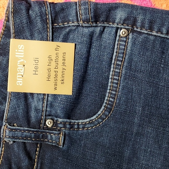NEW Jeans High waist,Button fly, Skinny sz.8 - Picture 5 of 10